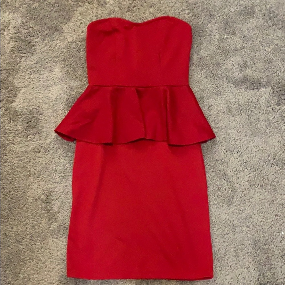 Delia’s Red Peplum Dress